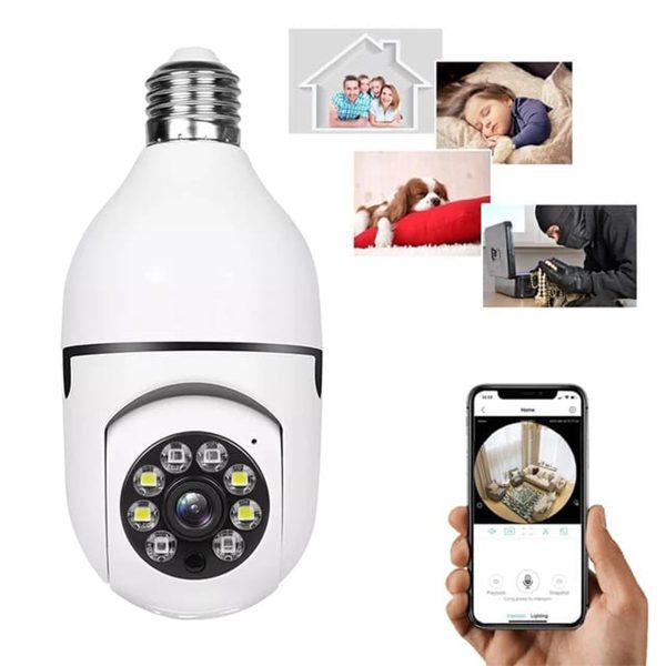 1080P Full HD CCTV WiFi Bulb Camera 360 Degree