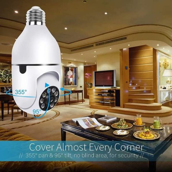1080P Full HD CCTV WiFi Bulb Camera 360 Degree